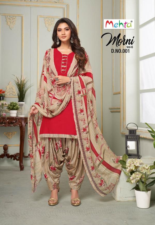 Mehta Morni Vol 6 Designer Cotton Dress Materials